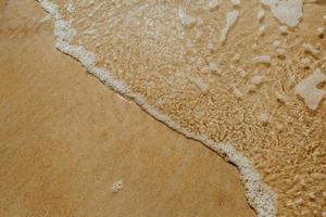 High-angle perspective of saltwater on shore photo