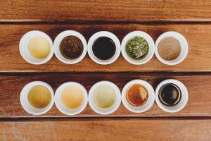 Different types of sauce photo