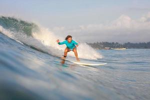 Surfer girl photo