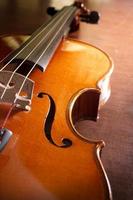 Wooden violin,music instrument. photo