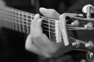 close up guitar ,play music concept