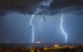 Lightning storm photo