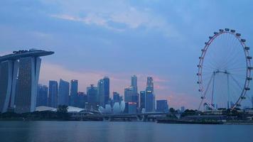 Zeitraffer Singapur Stadt video