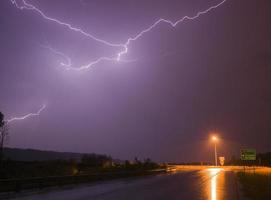 Spectacular Display Lightning Strike Electrical Charge Thunder Storm photo