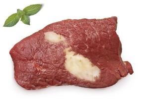 Roast beef meat and fat shaped as Malta.(series)