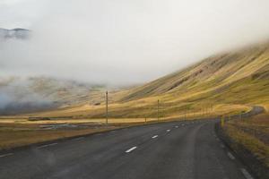 Icelandic Roads Lead Off Into Distance