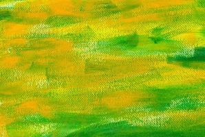 Green and yellow painting