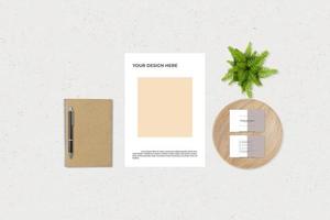 Corporate 3D stationary template set photo