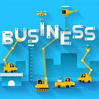 Engineering with Business vector