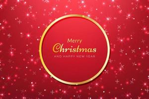 Christmas background with sparkling snow