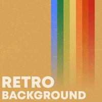 Retro grunge texture background with vintage colored stripes vector