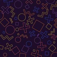 Geometric outline Patterns background vector