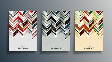 Set of abstract design cover vector