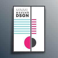Modern design with geometric shapes vector
