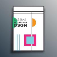 Modern design with geometric shapes vector