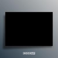 Black background template for mockup vector