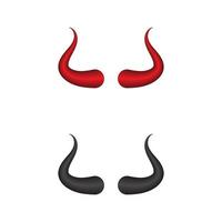 Devil horn icon design vector