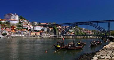 Porto  (Portugal) at river Douro photo
