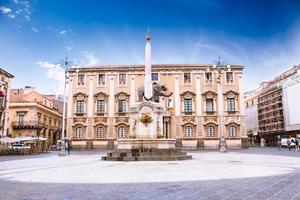 Elephant fountain and Cathedral Square, Catania, Sicily photo