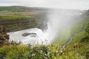gullfoss, cascada en islandia foto