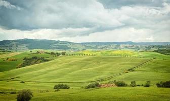 Typical landscape of the Tuscan hills in Italy