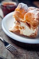 Traditional cream pie with pudding