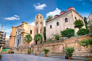 The historic  Martorana church on Piazza Bellini, Palermo.  Sicily. photo