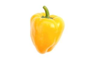 yellow pepper isolated on white background photo