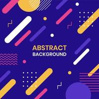 Abstract Geometric Memphis Style Background vector