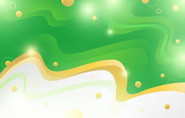 Green And Gold Background Vector Art & Graphics 