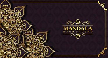 Luxury golden mandala background concept vector