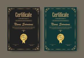 certificado de logros. mejor diseño de diploma de premio