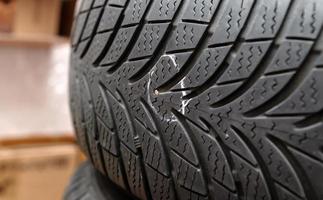 nail in tyre photo