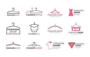 Fashion Store Logo Collection vector