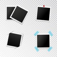 Photo frame set vector