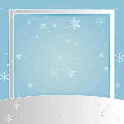 Christmas frame design with snowflakes and copy space