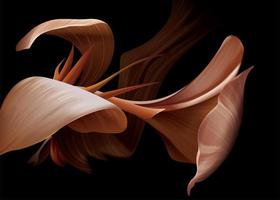 Abstract artistic flower on dark background vector