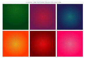 Minimal colorful curved line gradient covers vector