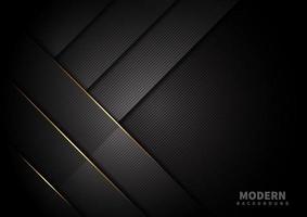 Abstract dark background with overlapping luxury shapes vector