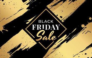 Black and Gold Aesthetic for Black Friday Sale vector