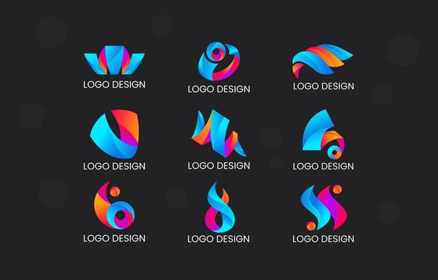 Dynamic Gradient of Abstract Logo Pack