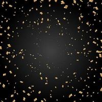 Celebration background with gold confetti vector