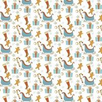 Christmas Element Pattern Design vector