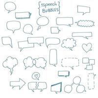 Hand Drawn Speech Bubbles vector