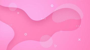 Dynamic Gradient Pink Liquid Abstract Background vector