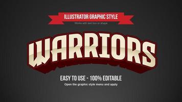 Arched Gaming Red 3D Modern Text Style vector