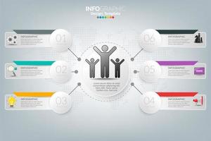 cómo tener éxito en la infografía empresarial vector