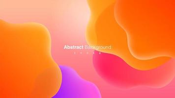 Fluid Colourful Bubbles Abstract Background vector