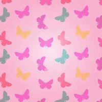diseño de patrón de mariposas vector
