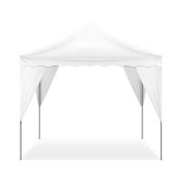 Realistic tent template outdoor vector